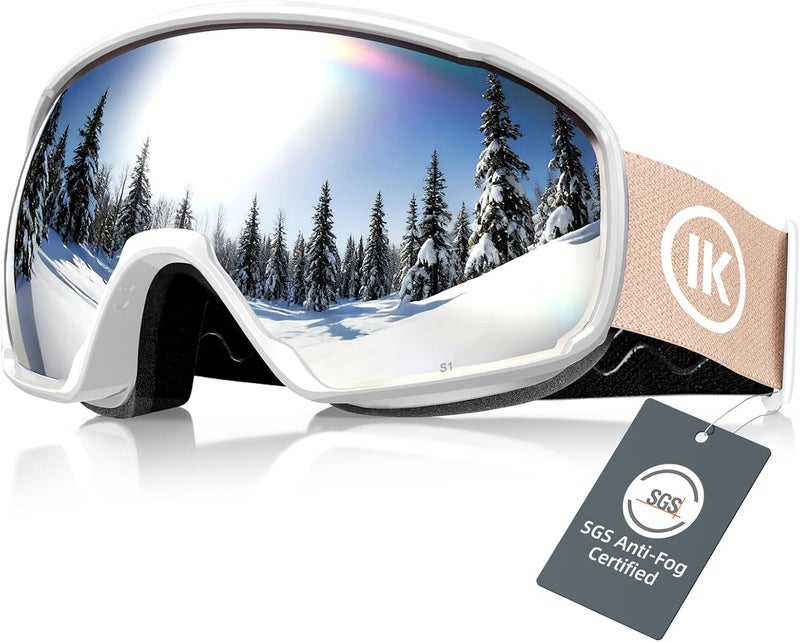 Innerking OTG Ski Goggles SGS Approved, Over Glasses Snow Snowboarding Winter Goggles Anti Fog for Adult, Youth, Men Women - Image 1